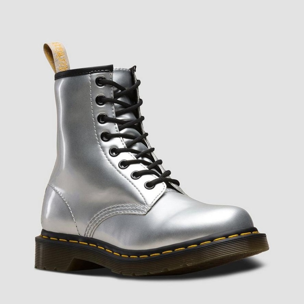VEGAN 1460 METALLIC CHROME DR. MARTENS